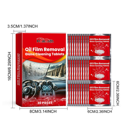 Homonth Car windshield effervescent tablets, car window rainproof, waterproof, anti-fog, cleaning car glass effervescent tablets