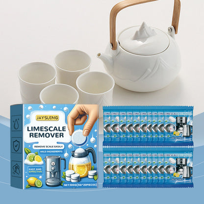 Jaysuing Multi-purpose descaling effervescent tablets Descaling tablets for electric kettles, water scale cleaning and descaling tablets