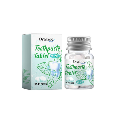 Oralhoe Solid toothpaste tablets Deep teeth cleaning, oral care, yellow stain removal, portable toothpaste tablets