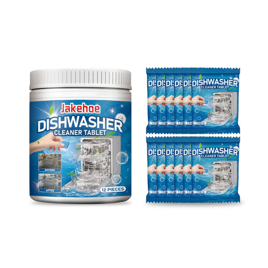 Jakehoe Dishwasher cleaning tablets（Barrel） Specialized cleaning tablets for kitchen utensils and tableware to remove grease, odors, and scale