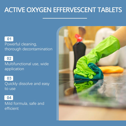 Jakehoe Multifunctional Cleaning Effervescent Tablets Gently cleans clothes, removes stains from bathroom and kitchen, and leaves a lasting fragrance
