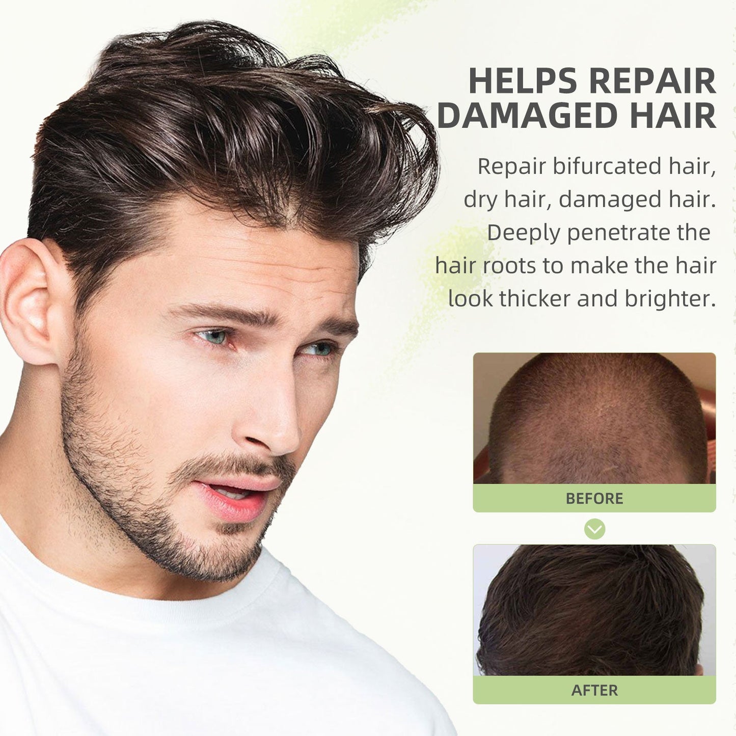 eelhoe Castor Oil Hair Thickening Capsules Repair hair damage, nourish, smooth, shine and strengthen hair, hair care capsules