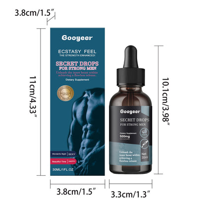 Googeer Male Strength Secret Drops Relieve anxiety, relax body and mind, enhance vitality, and strengthen the body with drops
