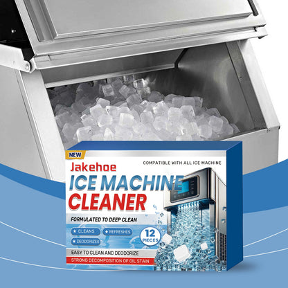 Jakehoe Ice Maker Cleaning Tablets Convenient and gentle household cleaning, descaling, deodorizing, and daily maintenance of ice makers