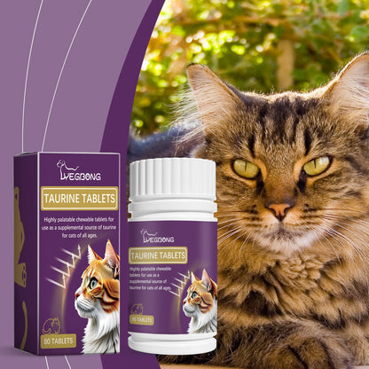 Yegbong Compound Taurine Tablets for Cats Pet nutritional supplement multi-vitamin taurine tablets for cats