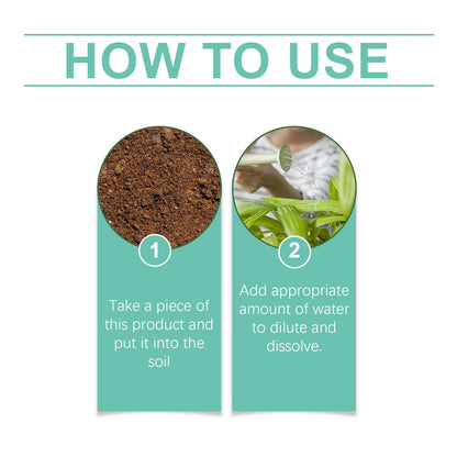 MoonSpry Universal Slow-Release Green Tablet Fertilizer Promotes plant growth, organic compound fertilizer tablets for gardening