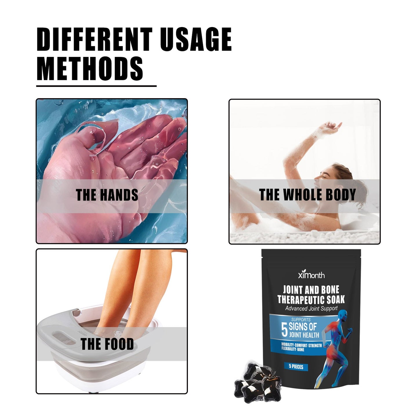 XIMONTH Joint Soaking Beads Relieves body pain in knees, lumbar spine, shoulders, and joints - foot bath care beads
