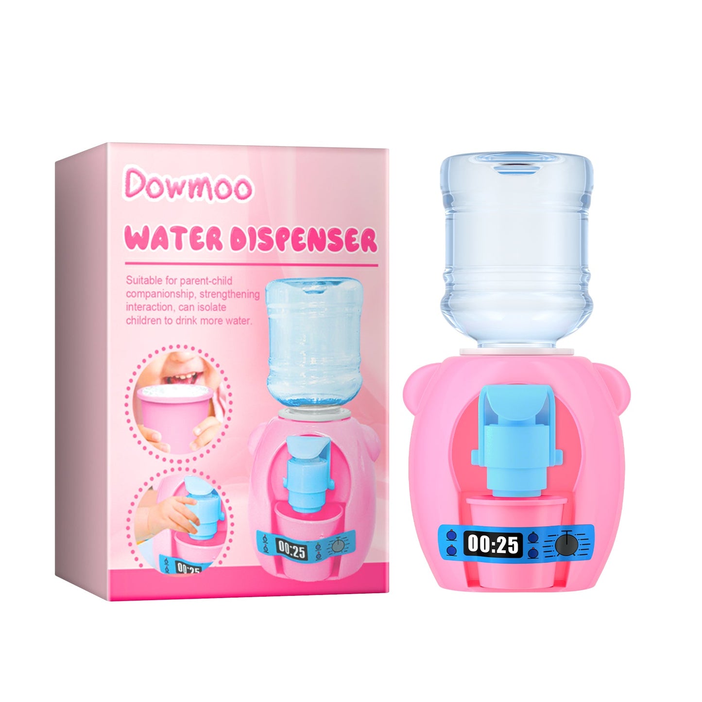 Dowmoo Children's Mini Water Dispenser Baby kitchen toy mini fun pretend play beverage dispenser that can dispense water