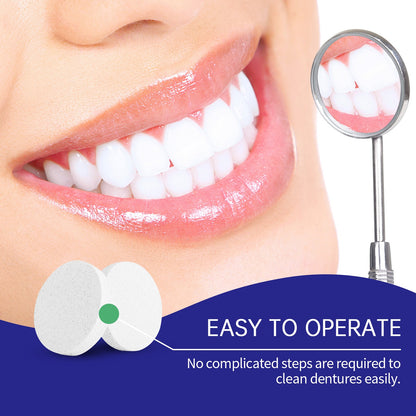 Oralhoe Denture cleaning tablets Oral care, fresh breath, tooth stain removal, braces, denture cleaning tablets, care