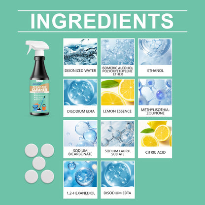 Jue Fish Floor Cleaner Stain-removing and brightening gentle formula household floor shine maintenance cleaner