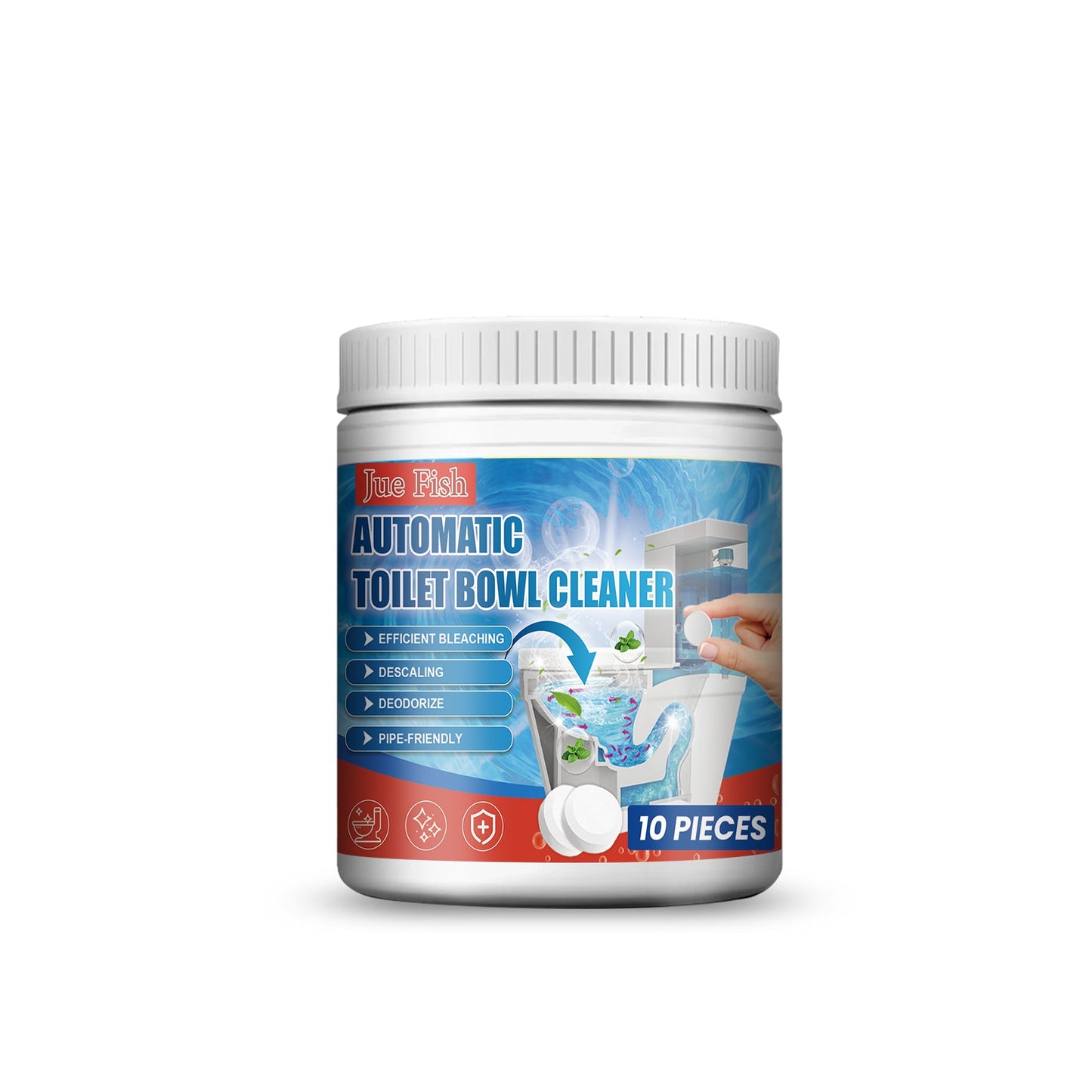 Jue Fish Toilet cleaner tablets Bathroom Toilet Cleaning Tablets for Removing Stubborn Stains and Odors