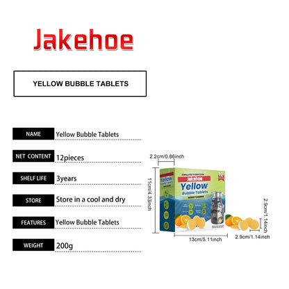 Jakehoe Pipe cleaning tablets Household cleaning drain cleaner for unclogging hair and grease in sewers
