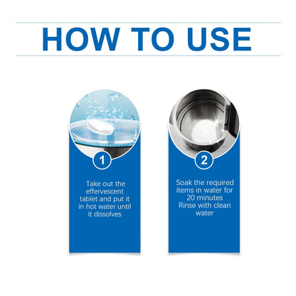 Jaysuing Descaling cleaning tablets Effective stain removal suitable for continuous use in home environment cleaning tablets
