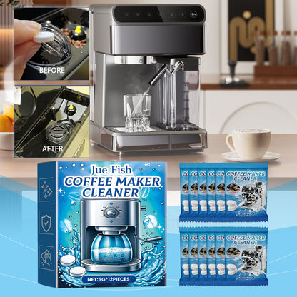 Jue-Fish Coffee machine cleaning tablets Cleaning and descaling the coffee machine filter to maintain and clean it from dirt