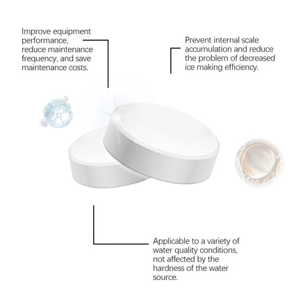 Jakehoe Ice Maker Cleaning Tablets Daily household gentle cleaning of ice makers for descaling, deodorizing, and maintenance