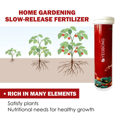 Yegbong Plant Growth Nutrient Slow-Release Tablets Universal Nutrient Tablets for Root Growth in Fruit and Vegetable Plants