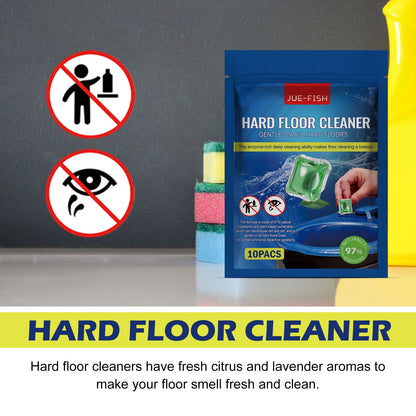 Jue-Fish Hard Floor Cleaning Beads Floor cleaner for stains, with fragrance, polishing and brightening effect, tile cleaner