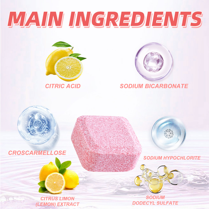 Jakehoe Toilet Effervescent Tablets Toilet cleaner for removing odors, yellow stains, dirt, and urine marks; toilet bowl cleaning tablets