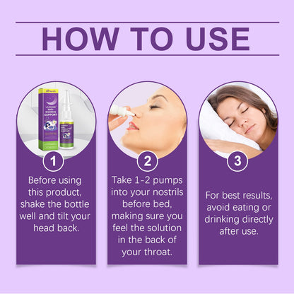 XIMONTH Snoring spray Home-use nasal spray for relieving nasal congestion, stopping snoring, and aiding sleep, with nasal cavity cleaning and care