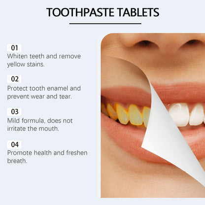 Oralhoe Oral cleaning and care toothpaste tablets Fresh and protective enamel care toothpaste tablets with gentle ingredients