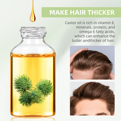 eelhoe Castor Oil Hair Thickening Capsules Repair hair damage, nourish, smooth, shine and strengthen hair, hair care capsules