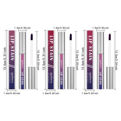 zephoco Matte Peel-Off Lip Glaze Series Nourishing lip care, hydrating and moisturizing, natural and long-lasting color makeup