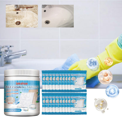 Jakehoe Tile cleaning tablets Toilet, bathtub, toilet bowl, washbasin, floor, wall, tiles - decontamination and cleaning