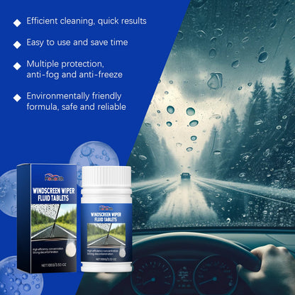 Homonth Car windshield cleaning effervescent tablets Removes stains and oil film, cleans windshield for a clear and bright finish