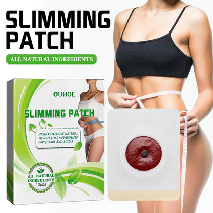 OUHOE Herbal Slimming Navel Patch Body Shaping Thigh Firming Slimming Belt with Magnetic Navel Patch