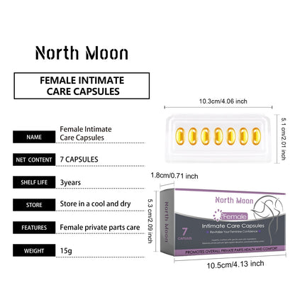 North Moon Women's Body Care Capsules Gentle body care moisturizing daily refreshing comfort capsules