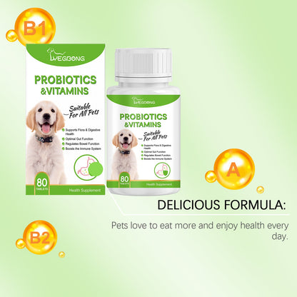 Yegbong Pet Probiotic Tablets Improves intestinal health, promotes nutrient absorption, pet care supplement