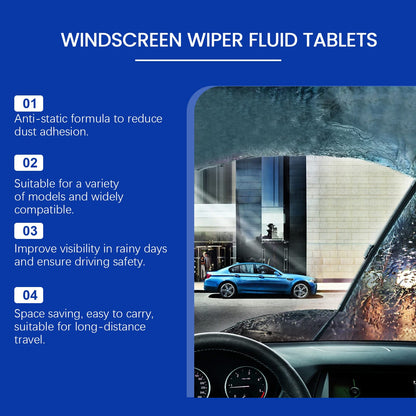 Homonth Car windshield cleaning effervescent tablets Removes stains and oil film, cleans windshield for a clear and bright finish