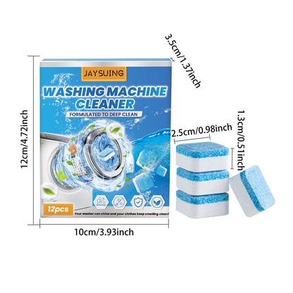 Jaysuing Washing machine cleaning tablets Drum-type pulsator household washing machine tank cleaning removes odors and dirt