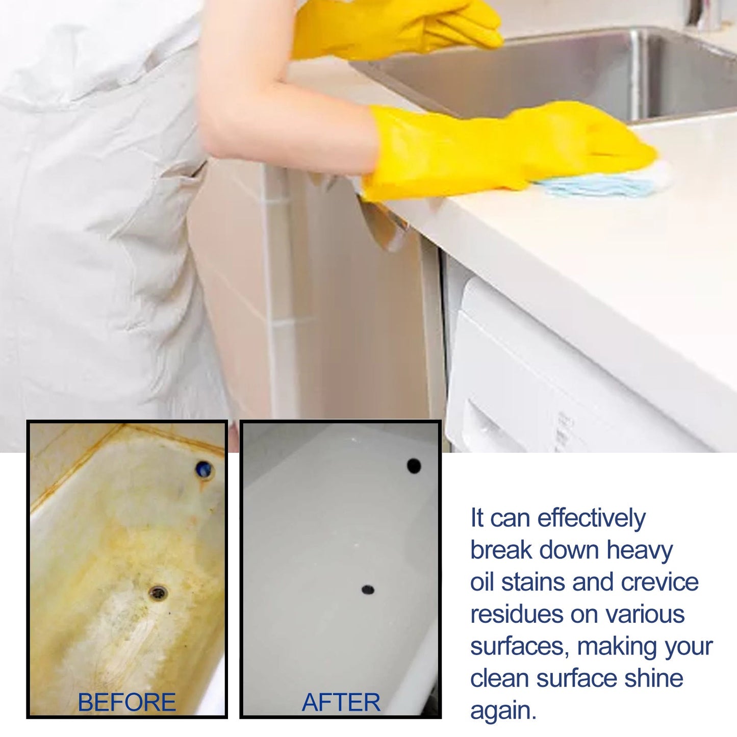 Jakehoe Multifunctional Cleaner Multifunctional stain remover and stainless steel rust remover for bathroom and kitchen