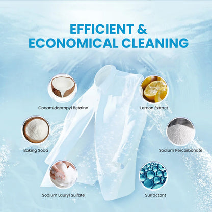 Jue-Fish Laundry tablets Deeply cleans clothes, removes oil stains and dirt, and leaves a long-lasting fragrance - clothing cleaning tablets