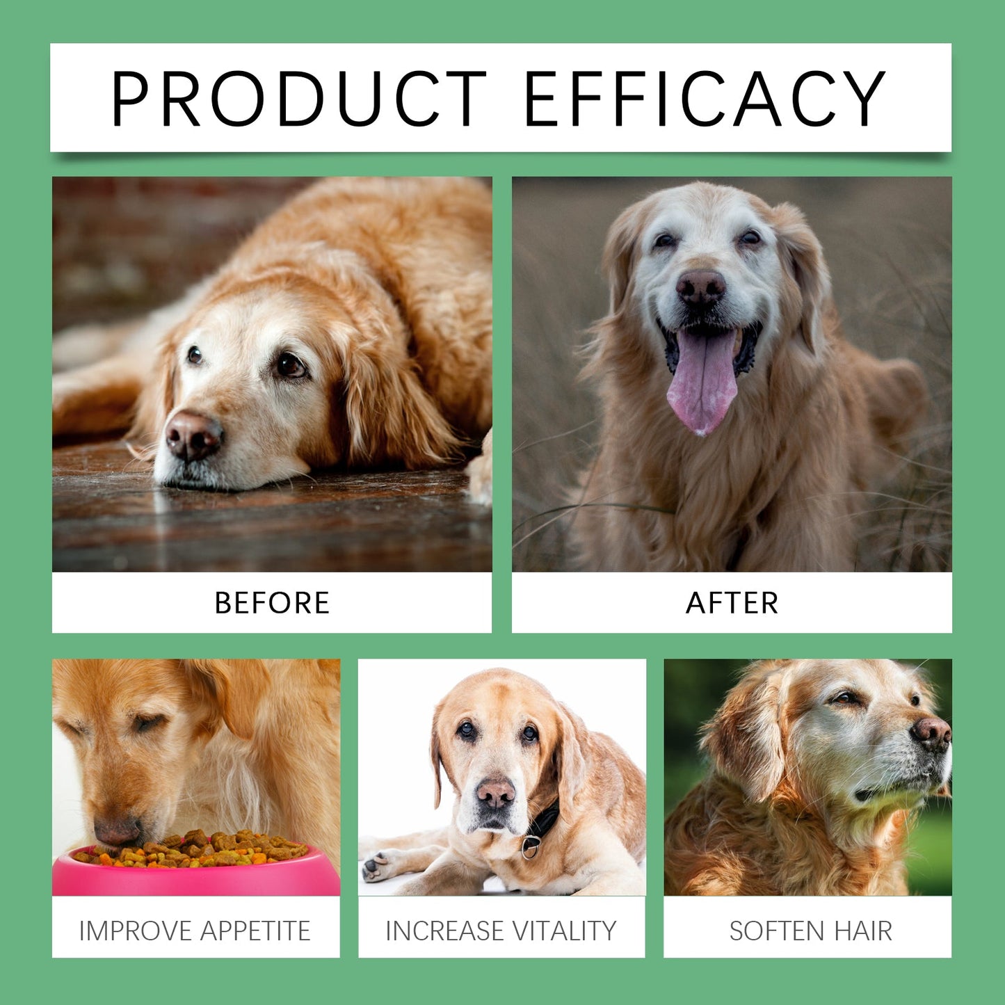 Yegbong Nutritional Vitamin Tablets for Middle-Aged and Elderly Dogs Provides comprehensive nutritional support to promote health and wellness food