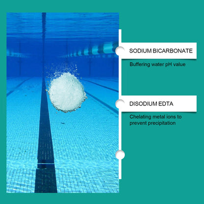 Jaysuing Pool cleaning tablets Daily private pool cleaning tablets for removing scale and odors, instant cleaning