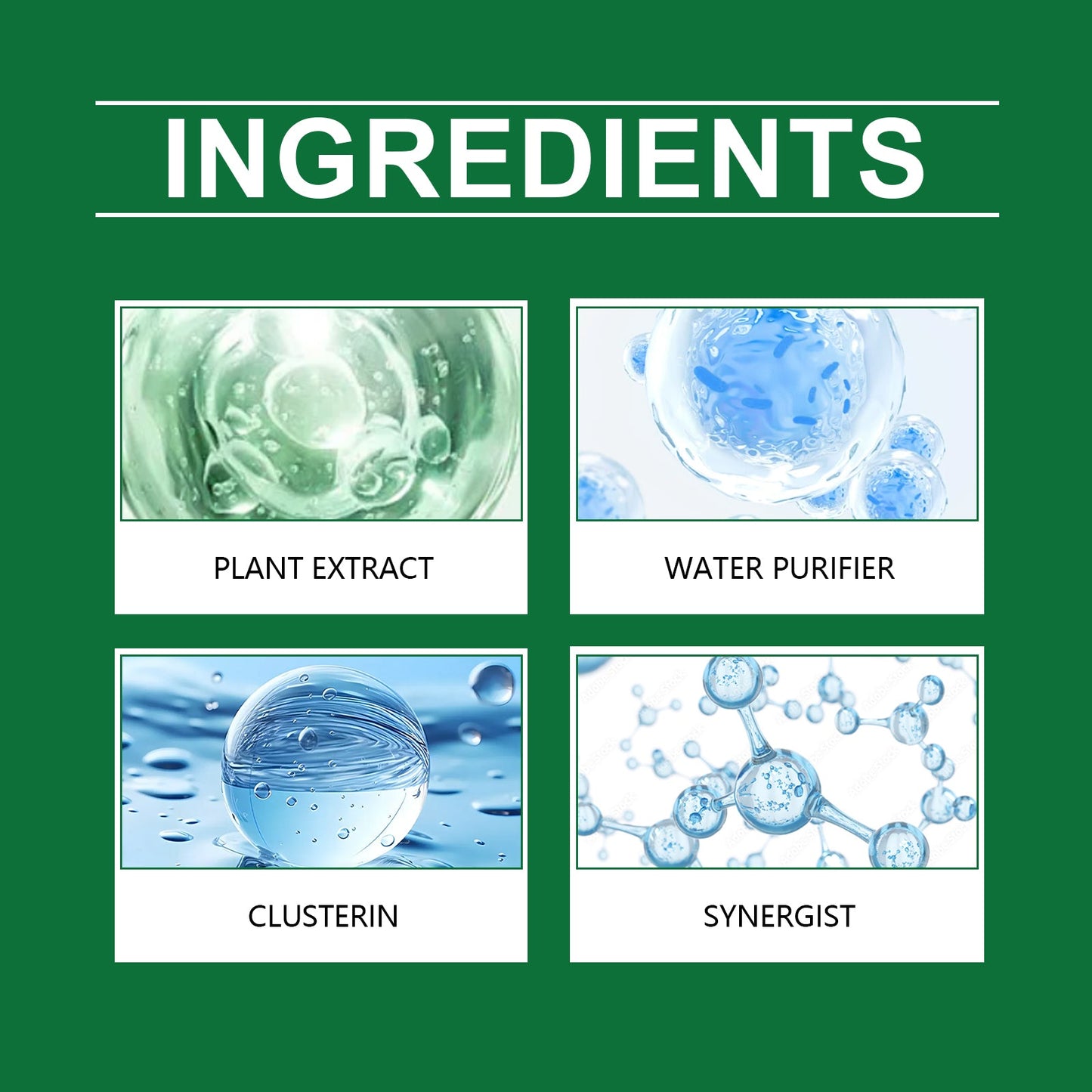 Yegbong Fish tank water purification tablets Specialized water quality cleaner for deodorization, algae removal, and sludge elimination to clear fish ponds