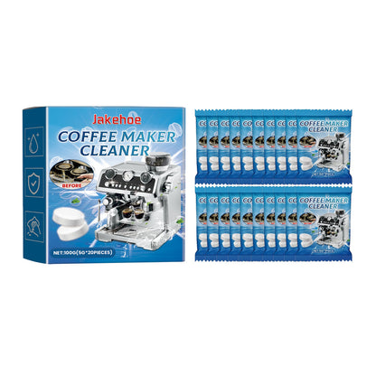 Jakehoe Coffee machine cleaning tablets Coffee machine brewer filter cleaning tablets for stubborn dirt and scale