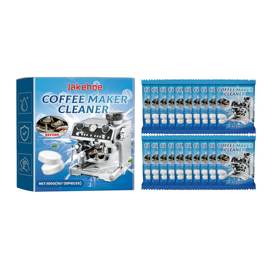 Jakehoe Coffee machine cleaning tablets Coffee machine brewer filter cleaning tablets for stubborn dirt and scale
