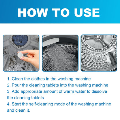 Jue-Fish Washing Machine Cleaner Washing machine drum automatic dirt removal cleaning tablets