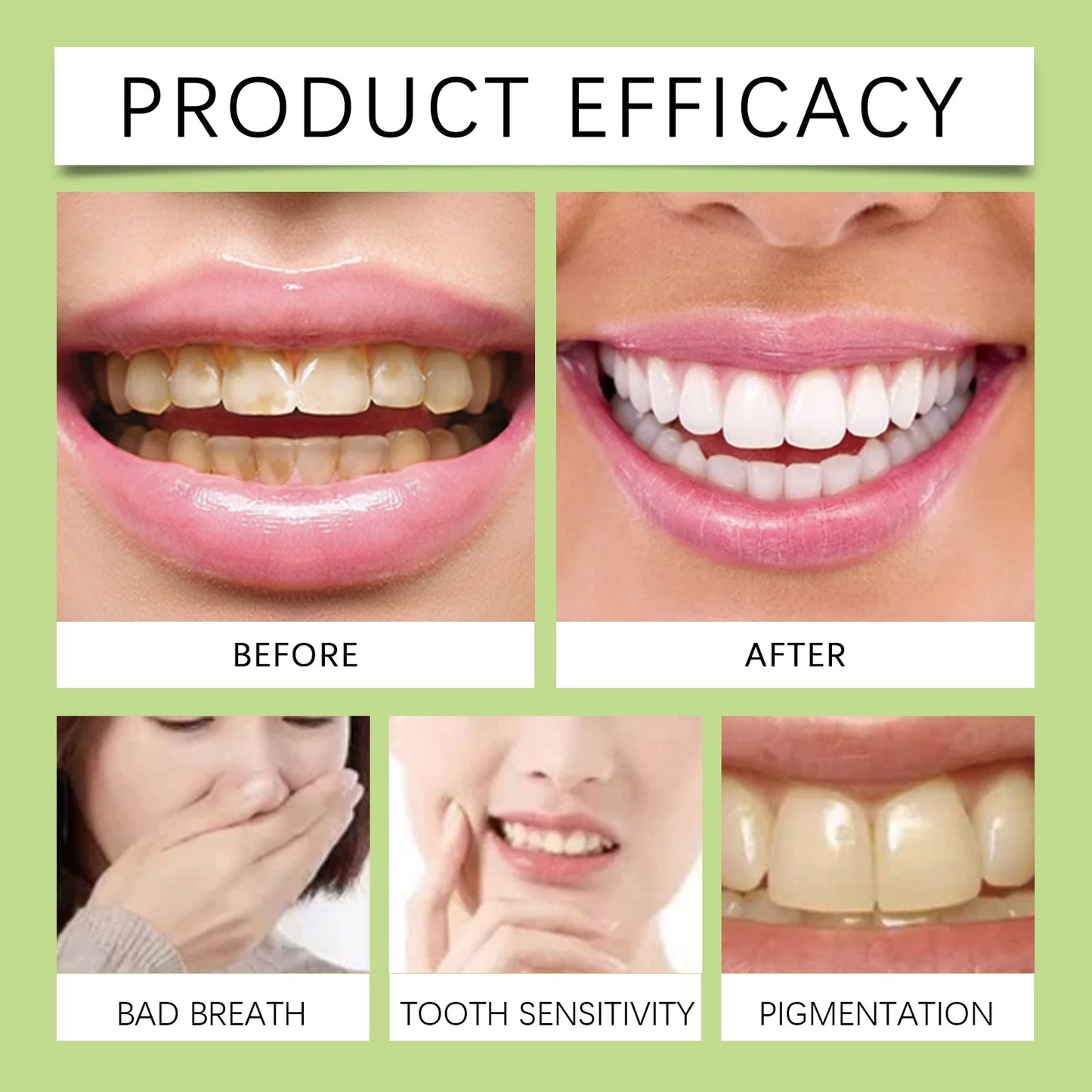 Oralhoe Whitening Toothpaste Tablets Strawberry and kiwi fresh breath toothpaste for cleaning dental plaque and protecting teeth
