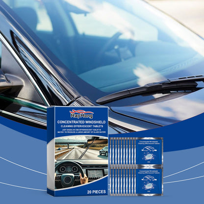 Rayhong Windshield cleaning tablets Car window glass stain and water mark waterproof cleaning effervescent tablets