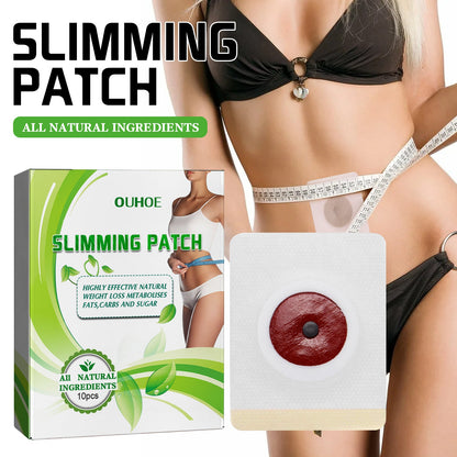 OUHOE Herbal Slimming Navel Patch Body Shaping Thigh Firming Slimming Belt with Magnetic Navel Patch