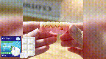 Oralhoe Denture cleaning tablets Oral care, fresh breath, tooth stain removal, braces, denture cleaning tablets, care