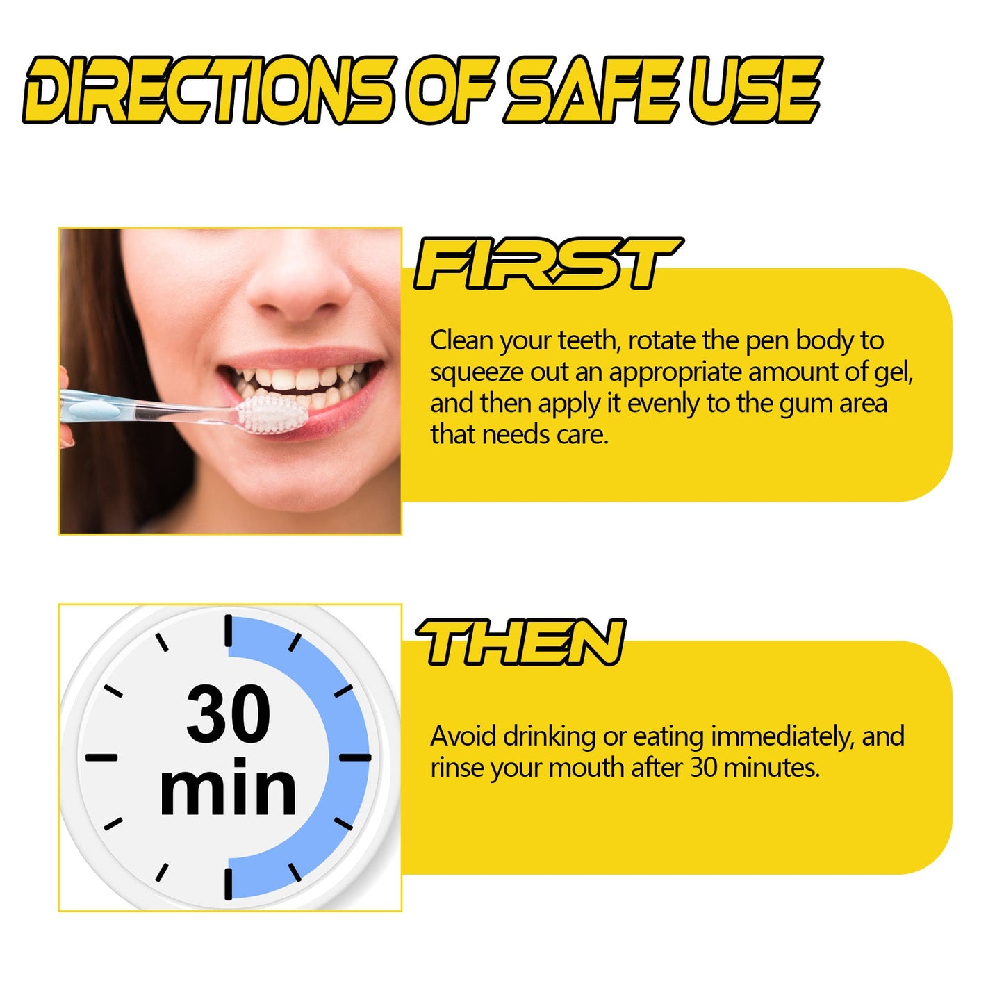 Oralhoe Propolis Gum Care Gel Oral care, cleaning, repairing yellow teeth and dental stains, whitening teeth