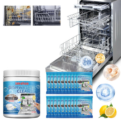 Jakehoe Dishwasher cleaning tablets Dishwasher-specific detergent and brightener for cleaning, removing grease and dirt