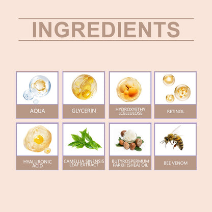 Hoygi Retinol and Bee Venom Facial Capsules Gentle moisturizing facial skin firming and skin texture improving hydrating capsules