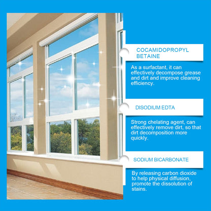 Jue-Fish Glass cleaning effervescent tablets Door and window glass, water stains, dust, and stubborn dirt are cleaned, leaving the mirror surface clear and bright