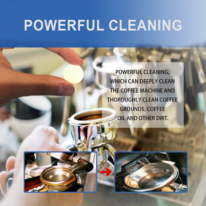Jakehoe Coffee machine cleaning tablets Coffee machine brewer filter cleaning tablets for stubborn dirt and scale